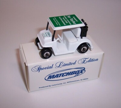 ''MATCHBOX  GOLF CART *JAY TAYLOR INVITATIONAL* 2004 CCI PROMOTIONAL MINT BOXED
