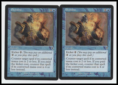 Prohibit x2 #67 Invasion MTG Near Mint Common