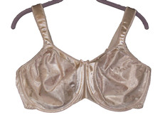 (61) NwoT Bali #3562 40DD Damski biustonosz minimizer Beżowy Satyna Ślady W idealnym stanie