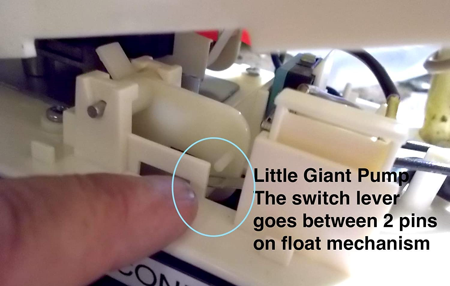 Condensate Pump Replacement Switch Zingear G606 replaces Crouzet