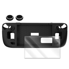 HD Screen Protector Soft Silicone Case for Steam Deck w/ 1Pair Grips Rocker Caps