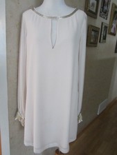 Guess by Marciano Beige Long Sleeve Tunic Top Dress Size M