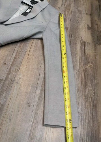 Banana Republic Wool Blend Career Long & Lean One Button Blazer Jacket Women 14 - Picture 11 of 12