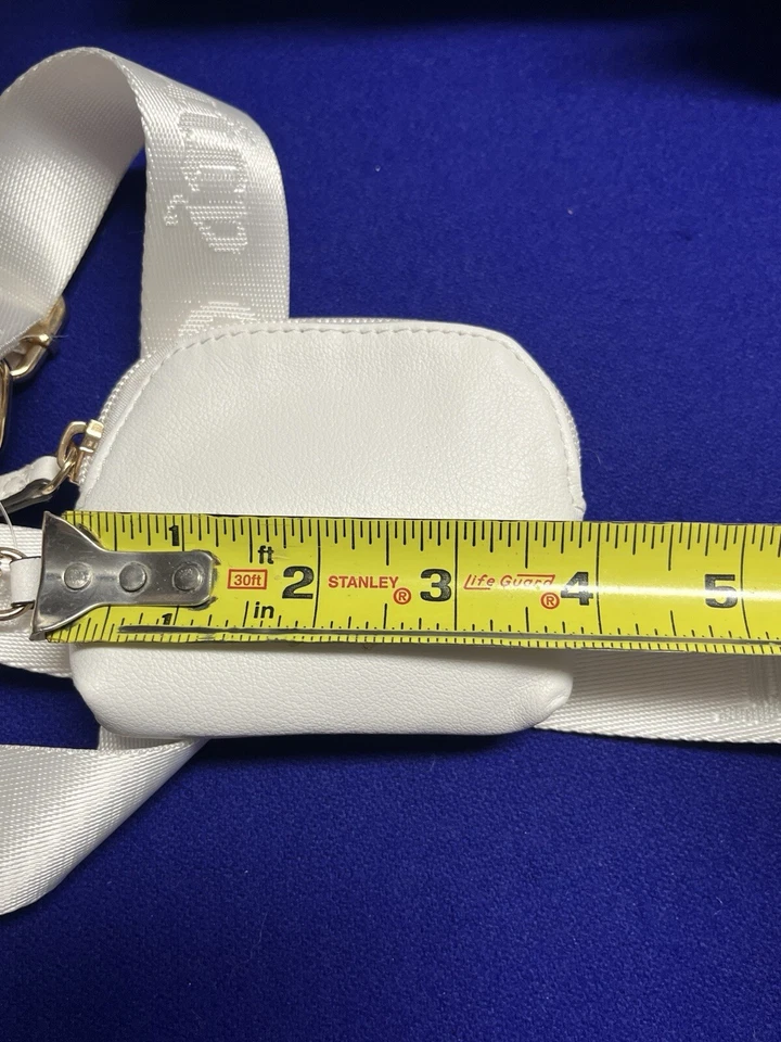 Juicy Couture Semi Charmed Satchel Crossbody Bag White With Removable Pouch New - Изображение 4 из 4