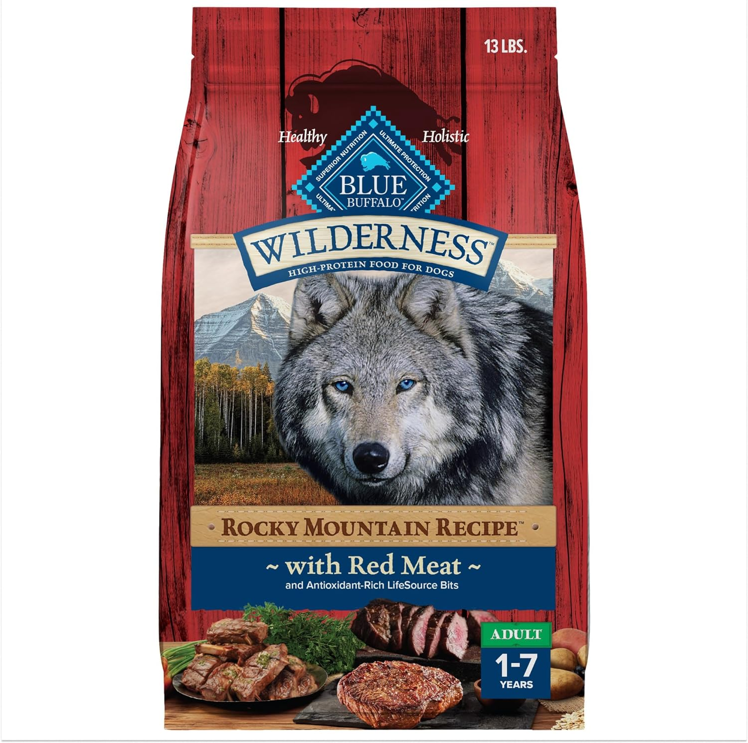 Wilderness Rocky Mountain Recipe High Protein Natural Adult Dry
