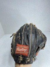 Rawlings 2757 Edge-U-Cated Heel Leather Softball Baseball Glove 12in RHT