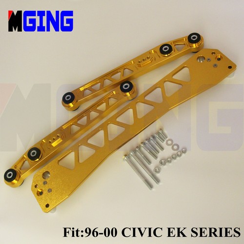 Rear Subframe Brace Tie Bar Lower Control Arm Complete Kit Compatible For HO-NDA Civic EK 96-00(Blue), Control Arms - Canada