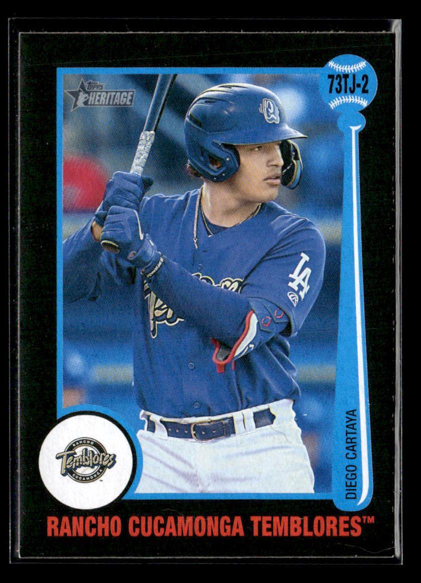 2022 Topps Heritage Minor League #73TJ-2 Diego Cartaya 1973 Topps Tarjetas card