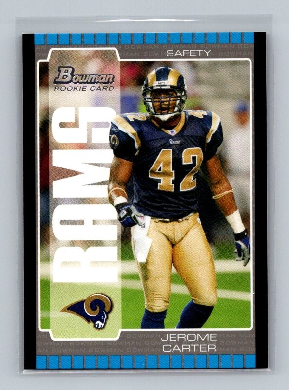 Jerome Carter 2005 Bowman Rookie #264 St. Louis Rams