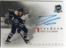 2021-22 UD The Cup The Show Auto Cole Sillinger Blue Jackets