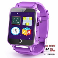 Smart Watch for Kids with 30 Puzzle Games, HD Touch Screen Kids Deep Purple