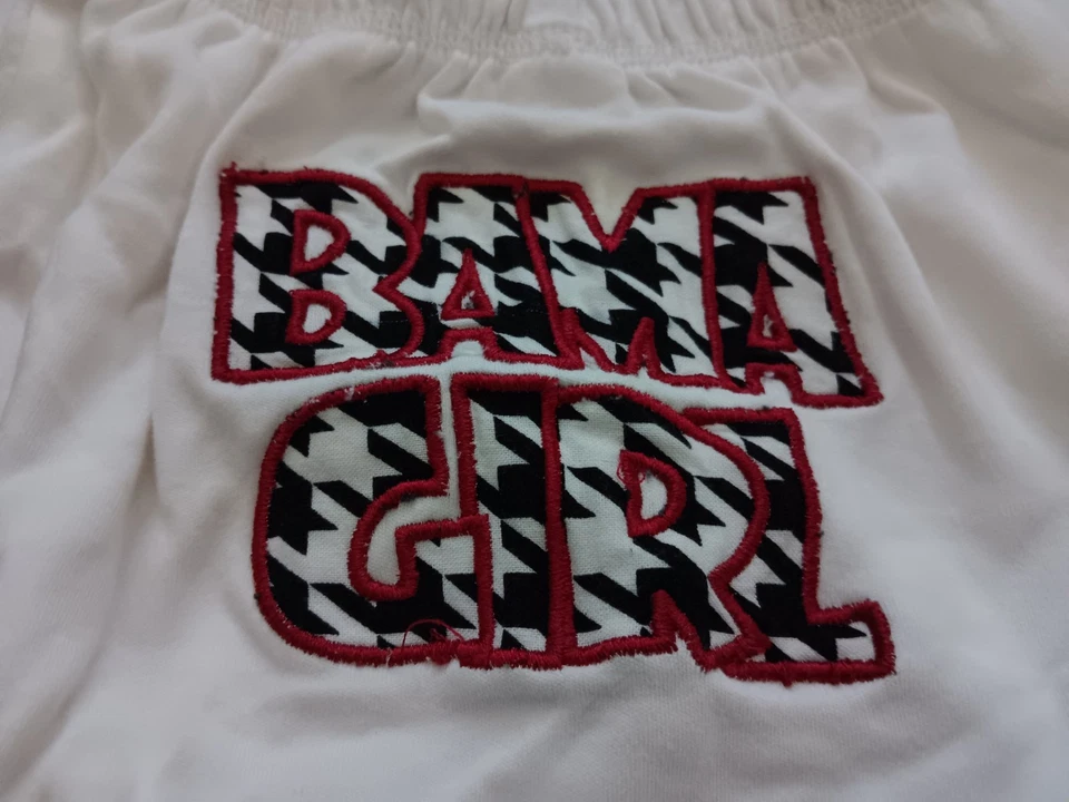 Cubierta de pañal Monag University of Alabama Crimson Bloomers BAMA GIRL 18-24 meses Foto 2 de 4