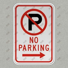 No Parking Safety Sign Sticker Essential Workplace Reminder for 777565