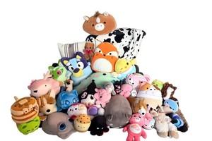 Giant Lot Of Nice Stuffed Animals Squishmallows Aphmau Weighted Pokemon 35 Total
