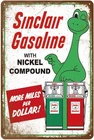 Reproduced Vintage Tin Sign, Gas Oil Car Metal Signs for Sinclair Gasoline