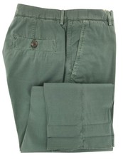  595 Brunello Cucinelli Green Solid Cotton Pants - Slim - 36/52 - BC121264 