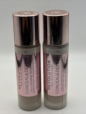 2 pack Revolution Makeup CONCEAL & DEFINE Foundation, F2