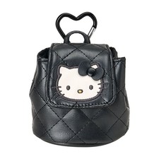 Sanrio Mini Backpack-Style Pouch Miniature Quilt Hello Kitty Black 648141 