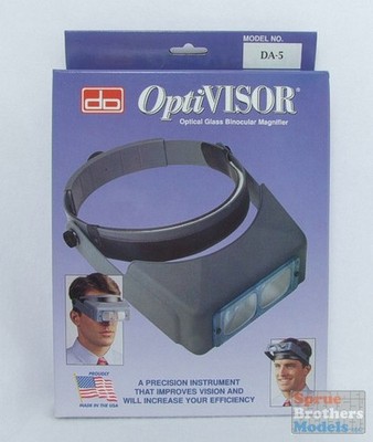 DONDA05 Donegan OptiVisor Glass Lens Binocular Headband Magnifier w/Lens Plate