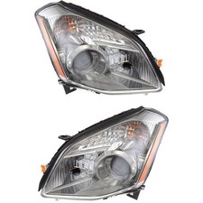 Headlight Assembly Set For 2007-08 Nissan Maxima Left Right Composite With Bulb Headlight Assembly Set For 2007-08 Nissan Maxima Left Right Composite With Bulb