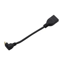 90 Degree 0.15M Mini HDMI to HDMI Adapter Cable for High Definition Electronics