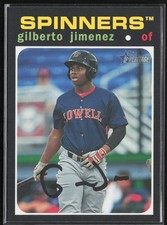 2020 Topps Heritage Minor League Base Gilberto Jimenez Lowell Spinners #6