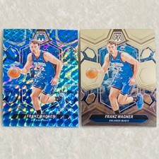 (2) Franz Wagner Blue Reactive Prizm & Base #184 NBA Panini Mosaic Cards 2023-24