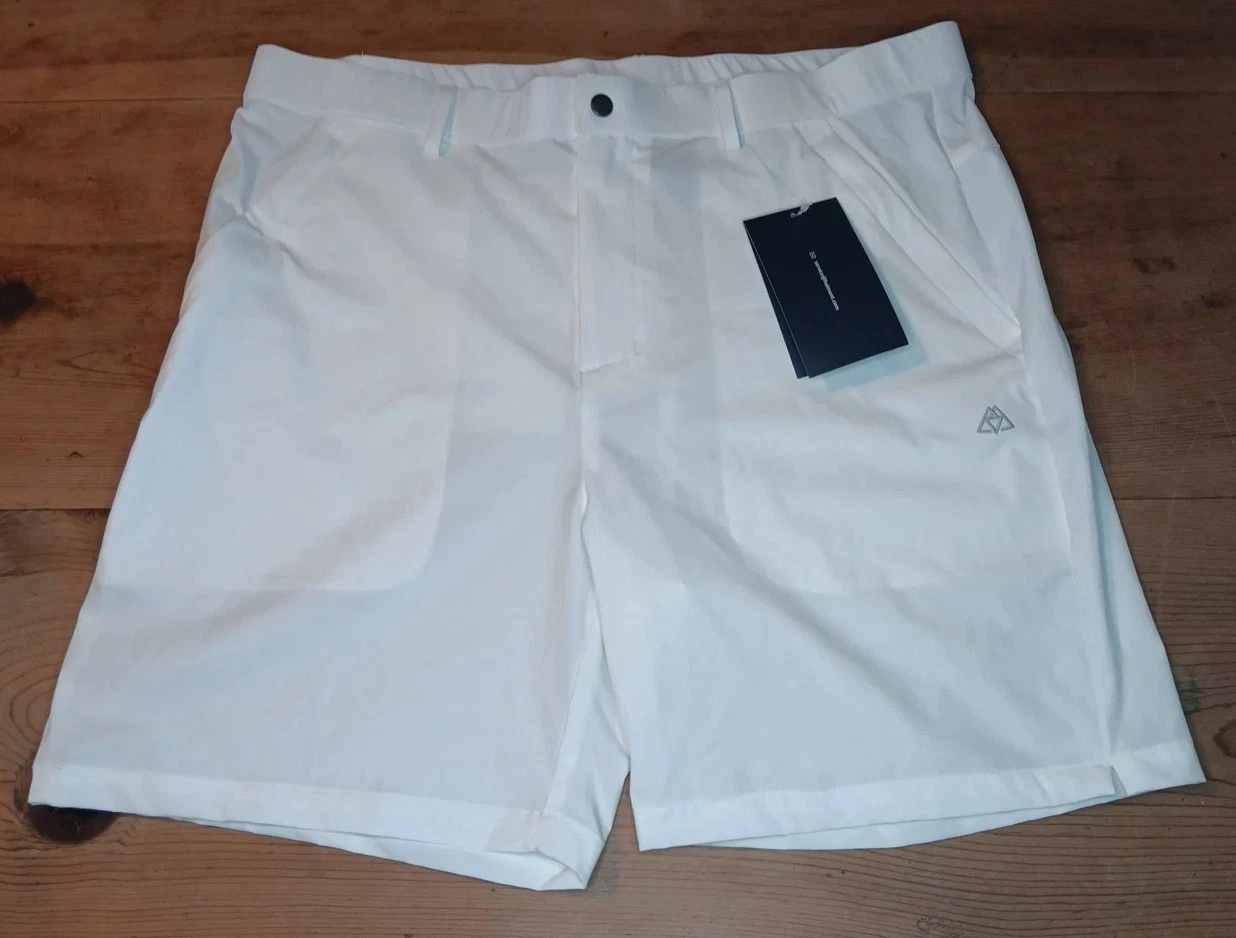 Haimont Shorts Mens XL White 7" Outdoor Hiking Trail Golf Active Wear NWT
