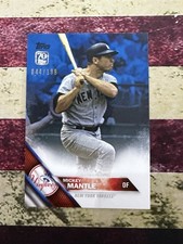 2021 TOPPS X BASEBALL 70th MICKEY MANTLE COLLECTION BLUE SP #/199 #MM45