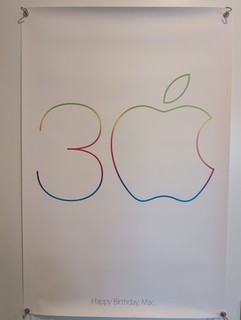 Apple "HAPPY BIRTHDAY MAC" 30TH Anniversary Poster 36" x 24"