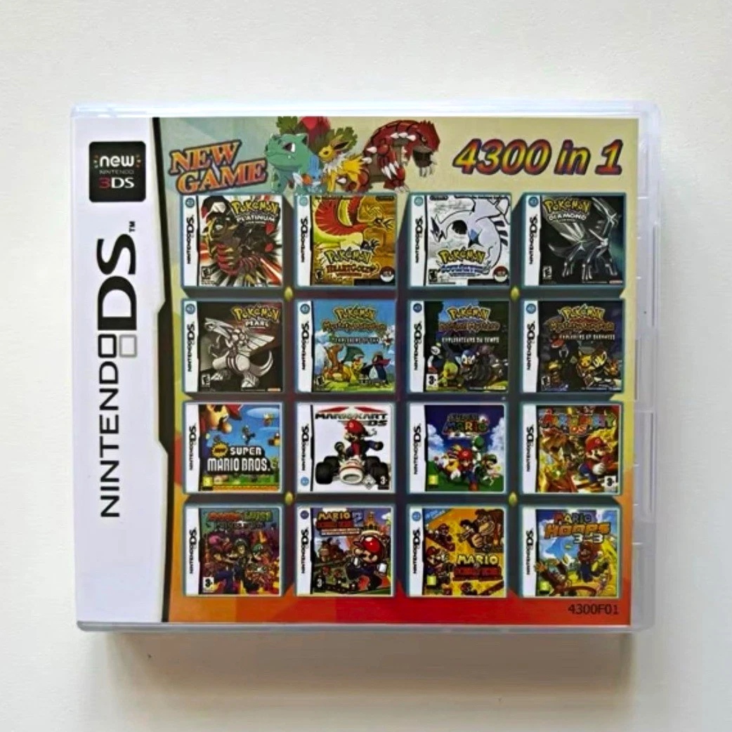 Cartucho de juego DS 4300 en 1 para Nintendo DS/3DS E