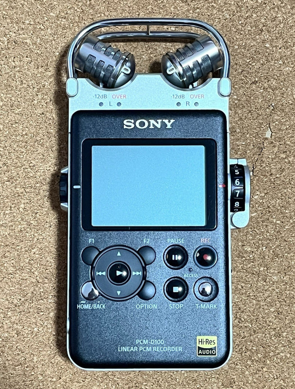 Sony PCM-D100 Portable Digital Recorder w/ Remote, Case, AC Adapter, Wind Muff