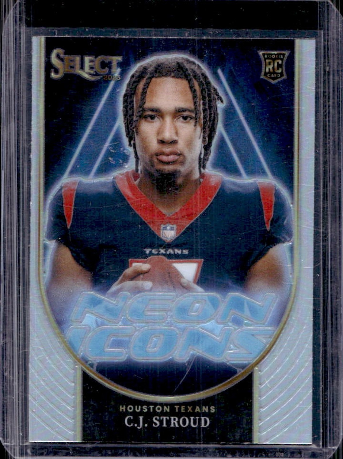 2023 Select C.J. Stroud Neon Icons RC Silver Prizm #NI-CST Texans