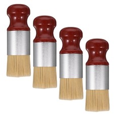 4 Pcs Furniture Brush with Comfortable Handle Ergonomic Salve Wax