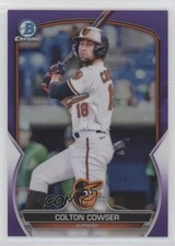 2023 Bowman Chrome Prospects Purple Refractor 14/250 Colton Cowser #BCP-144 w6g