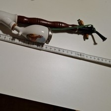 Vintage, Sammler, Antike J&auml;ger-Pfeife, Porzellan, Tabak, Opas Pfeife, beraucht