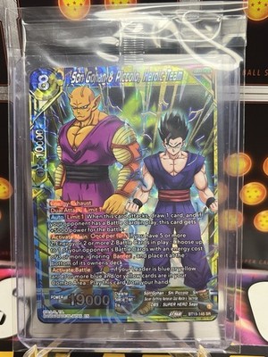 Son Gohan & Piccolo Heroic Team Sealed BoxTop BT19-145SR Foil Super Rare 