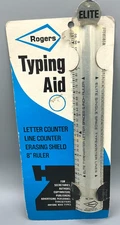 Vintage Rogers Metal Typing Aid Letter Counter Line Counter No. 2709