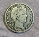 1908-O Barber Half Dollar VG 90% Silver
