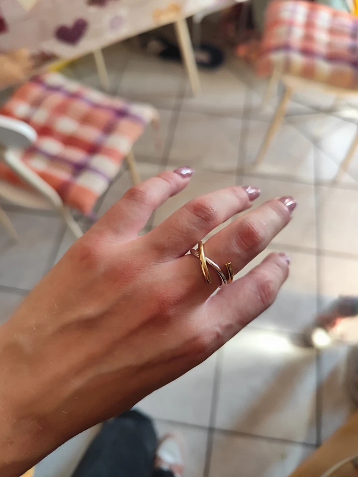 Anello Essence Collection Bicolore Pandora tg 54 europea, 14 italiana - Immagine 2 di 4