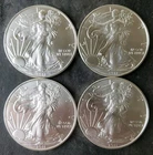 Lot of Four 2011 $1 American Silver Eagle Dollars