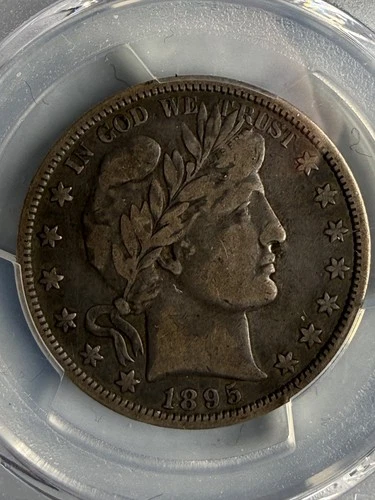 1895-O 50C Barber Half Dollar PCGS VF20- Very Nice for 20, Good Detail Nice Tone