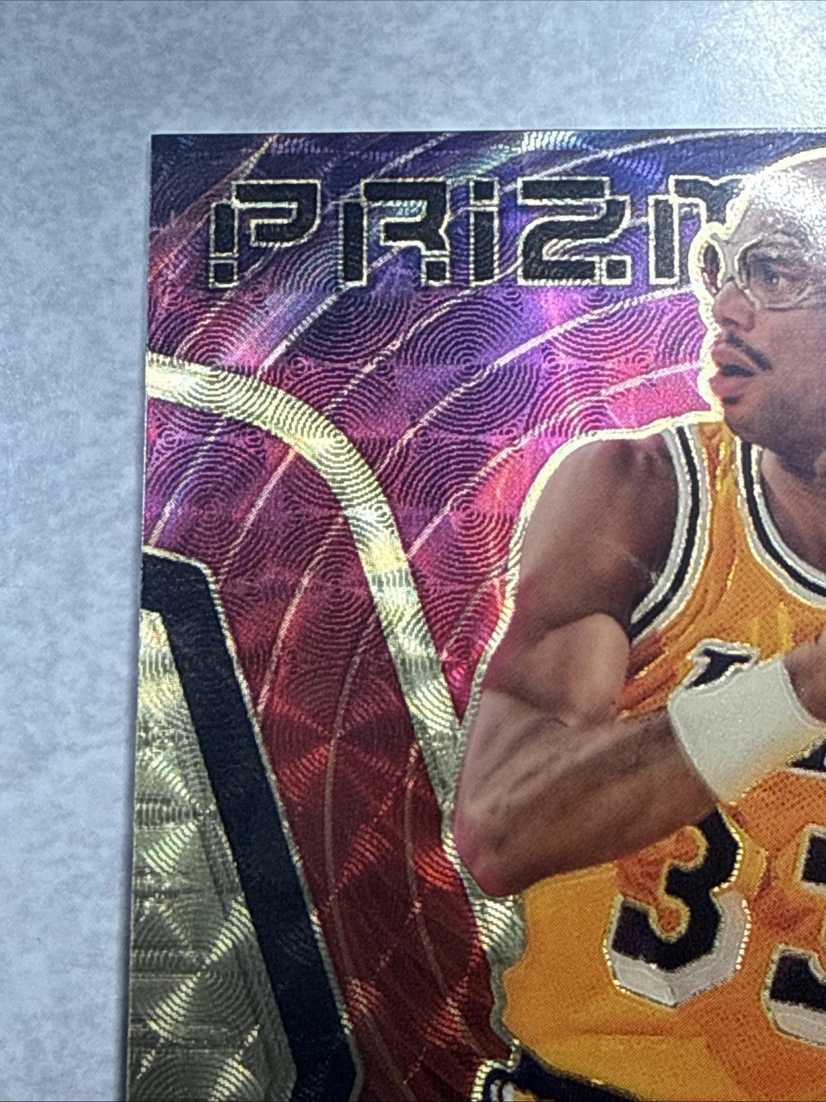 Kareem Abdul-Jabbar 2024-25 PRIZM BLACK FOTL PRIZMATRIX GOLD VINYL AUTO /5 LAKER view 6