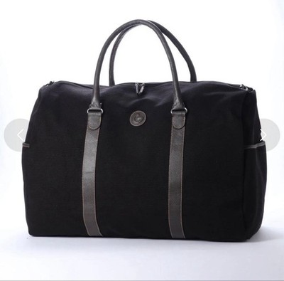 Gres Pourhomme Canvas Leather Boston Bag Used