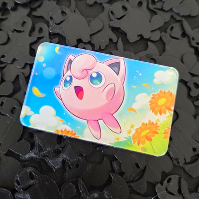 Pummeluff Motiv Magnet 5x3 cm   Pokémon Karte  Entwicklungen in Paldea 