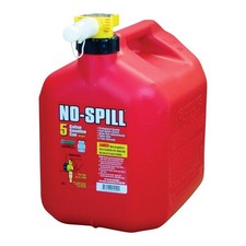 No-Spill 1450 Gas Can, 5 gal, 15 in H, Plastic, Red