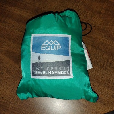 Equip Outdoors Two Person Travel Hammock Portable Camping Bag Sports Travel