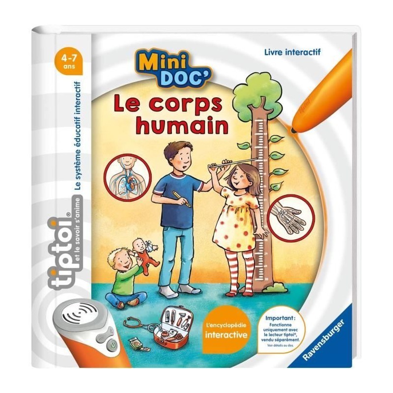 Livre interactif tiptoi Le corps humain pour s'émerveiller et grandir dès 4 ans
