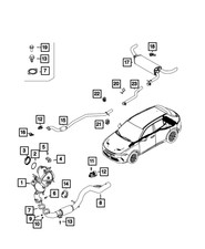 Genuine Mopar Exhaust Clamp 57008418AA