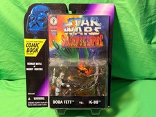 Star Wars Shadows of the Empire Boba Fett vs IG-88 w Comic Book
